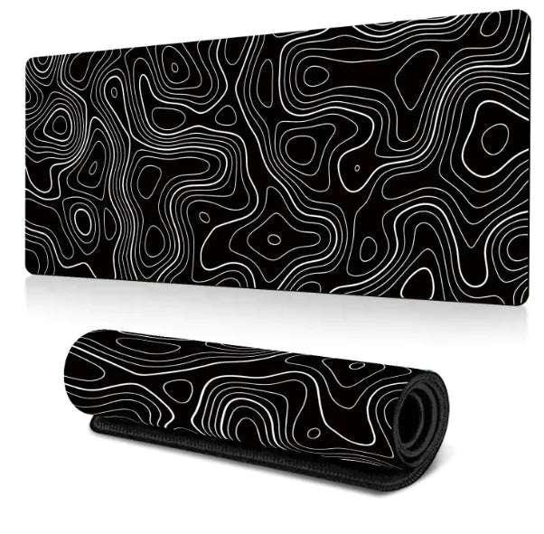 Abstract Desk Mouse Pad - Neon Zone