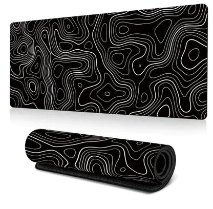 Abstract Desk Mouse Pad - Neon Zone