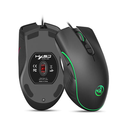 Glowing Wired Gaming Mouse - Neon Zone