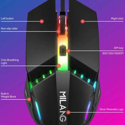 RGB Wired Gaming Mouse - Neon Zone